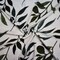 Green-White Rayon Modal Leaves Printed Stretch Spandex Jersey Knit Fabric By the Yard